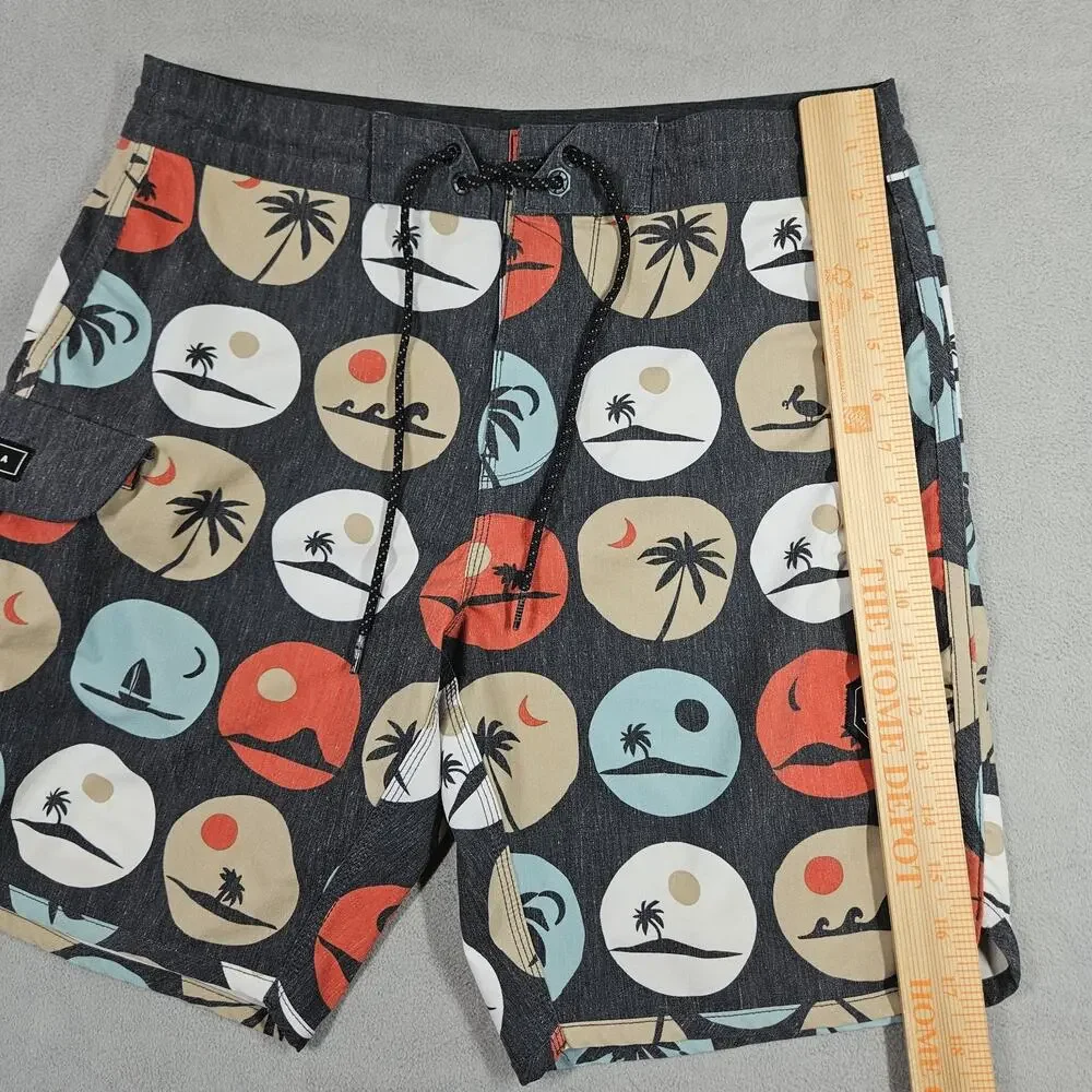 Vissla Board Shorts Mens 30 Upcycle Palm Tropical Trunks Stretch Surf Hoffman